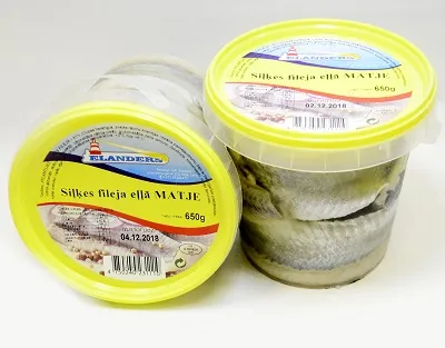 Siļķu fileja eļļā "Matje", 650 g