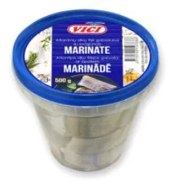 Siļķu filejas gabaliņi ar sīpolu marinādi VIČI, 500g