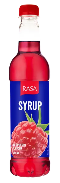 Sīrups RASA ar aveņu garšu, ar cukuriem un saldinātāju, PET, 0.5l (DEP)