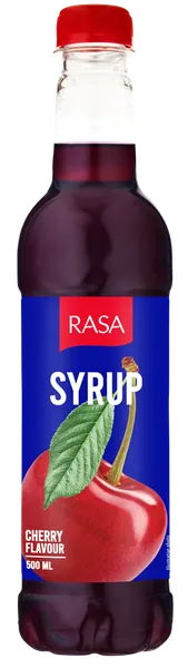 Sīrups RASA ar ķiršu garšu, ar cukuriem un saldinātāju, PET, 0.5l (DEP)