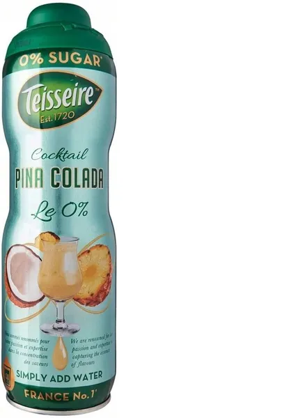 Sīrups TEISSEIRE Pina Colada bez cukura 600ml