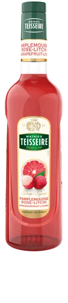 Sīrups TEISSEIRE Rozā greipfrūtu un līčiju, 0.7l (DEP)