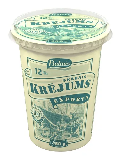 Skābais krējums Exporta 12% 360g