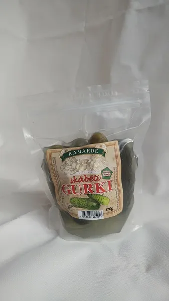Skābēti gurķi vakuuma iepakojumā 470g
