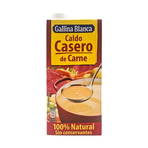 Šķidrais liellopu gaļas buljons 1L, 100% Natural Gallina Blanca