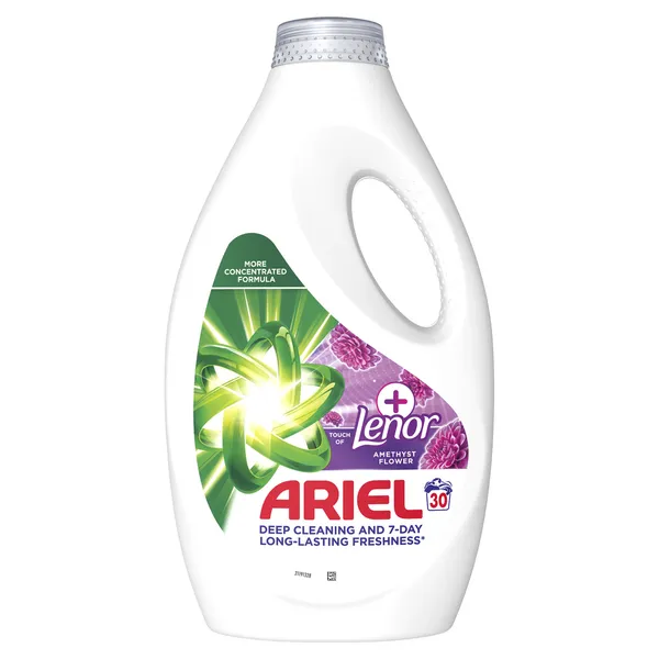 Šķidrais veļas mazgāšanas līdzeklis ARIEL Amethyst Flower, 30 mazgāšanas reizēm, 1.35L