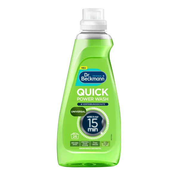 Šķidrais veļas mazgāšanas līdzeklis DR. BECKMANN Quick Power Wash Universal, 800ml