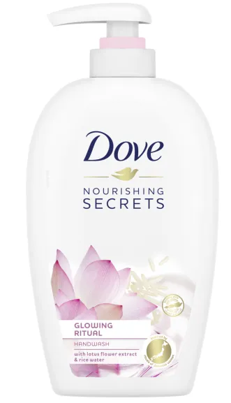 Šķidrās ziepes DOVE Glowing Ritual, 250ml