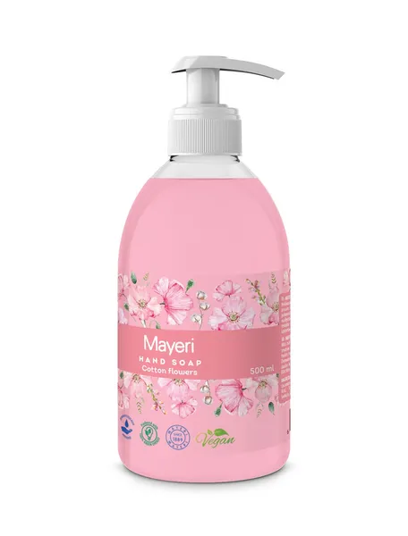Šķidrās ziepes MAYERI Cotton Flowers, 500ml