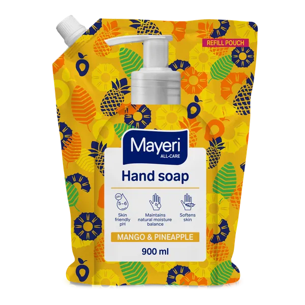 Šķidrās ziepes MAYERI Mango&Pineapple, refill, 900ml