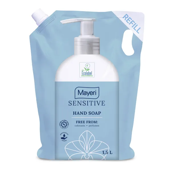 Šķidrās ziepes MAYERI Sensitive, Refill, 1.5l