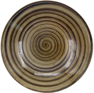 Šķīvis ALUMINA CIRCLE GREY, dziļš, porcelāns, 650ml, D22cm, H4,5cm, 1gab