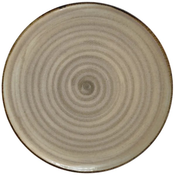Šķīvis ALUMINA CIRCLE SAND, porcelāns, D22cm, 1gab