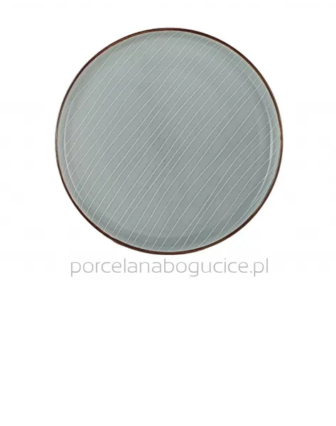 Šķīvis BERGEN Pelēks, porcelāns, D 22 cm, H 2 cm