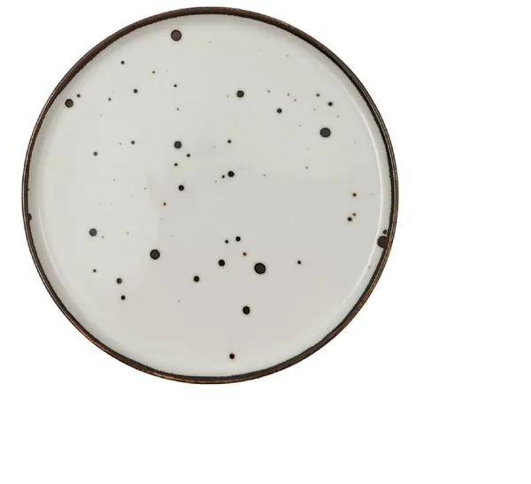 Šķīvis Cottage White, ar taisnu malu, porcelāns, D 22 cm