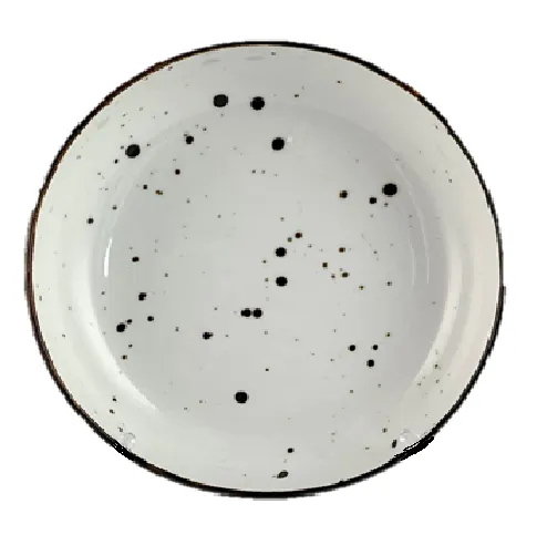 Šķīvis Cottage White, dziļš, ar taisnu malu, porcelāns, D 22 cm