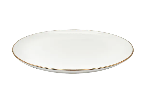 Šķīvis GOLD, porcelāns, D 17 cm, 1gab