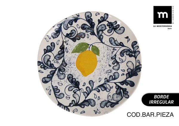 Šķīvis Limoi, keramika, D 26 cm, 1gab