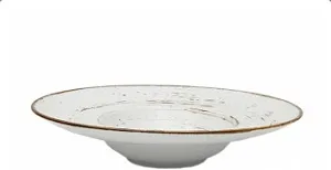 Šķīvis NOSTALGIA White, dziļš, platas malas, porcelāns, 380 ml, D 28 cm, gab
