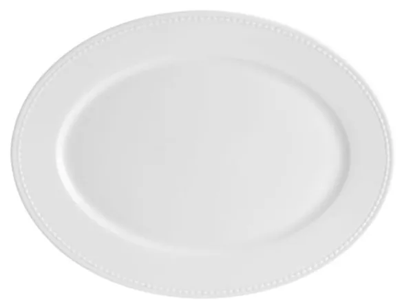Šķīvis ovāls PERLA, 36,9x28cm (LIETOTS) 2 gab