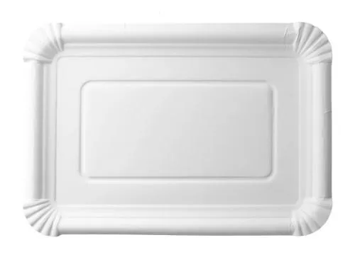 Šķīvis papīra ABCPAK, balti, 17x25cm, 1.5kg, 250gab