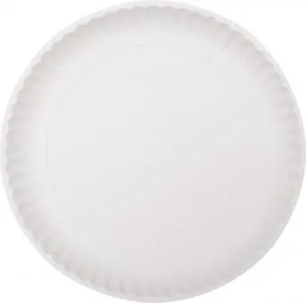 Šķīvis papīra ABCPAK, balti, 26cm, 1.4kg, 100gab