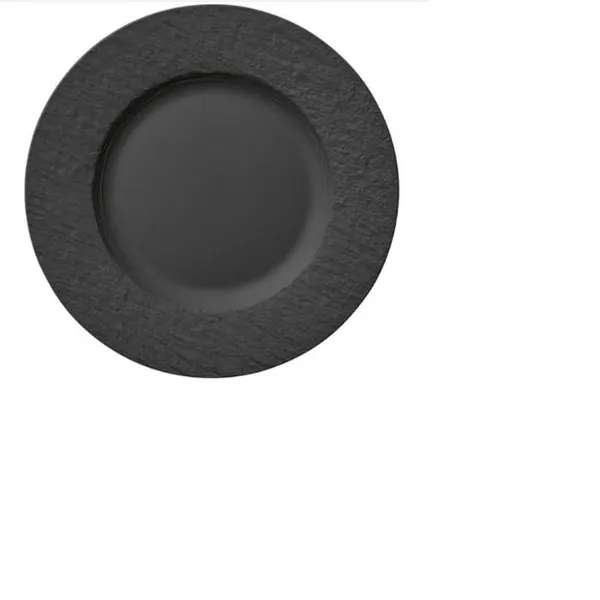 Šķīvis Rock Black Rim, porcelāns, D 27 cm, gab