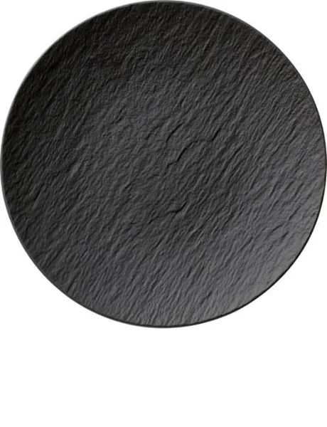 Šķīvis ROCK, melns Coupe, porcelāns, D 28,5 cm, gab