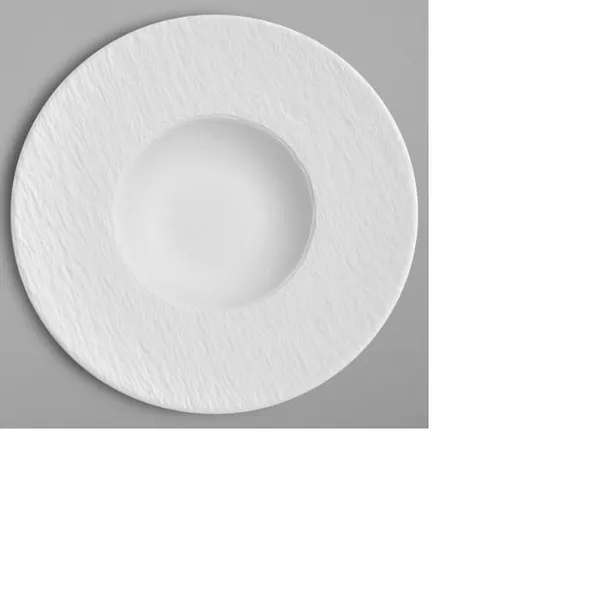 Šķīvis Rock White dziļš, ar plašu malu, porcelāns, 260 ml