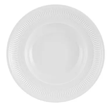 Šķīvis UTOPIA, dziļš, balts, D 28cm, 6 gab. (LIETOTS)