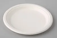 Šķīvji BIO D23cm apaļi, cukurniedru, balti, 0.75kg, 50 gab.