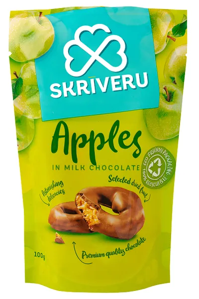 Āboli piena šokolādē SKRĪVERU 100g