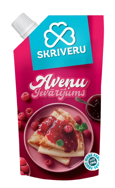 SKRĪVERU Aveņu ievārījums, 250g