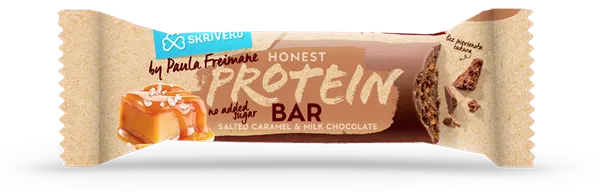 Batoniņš Skrīveru sāļās karameles proteīna piena šokolādē 45