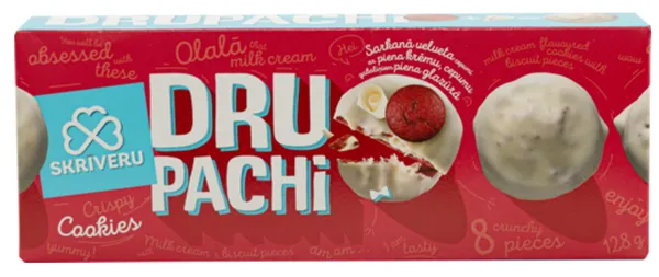 Cepumi sarkanā velveta baltās šokolādes glazūrā 128g