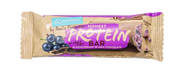 SKRĪVERU Upeņu proteīna batoniņš piena šokolādē 45g