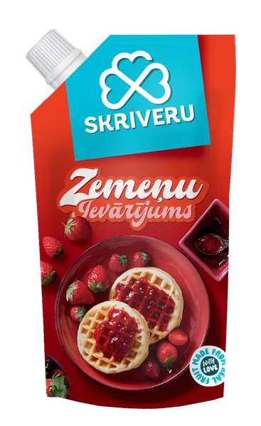 SKRĪVERU Zemeņu ievārījums, 250g