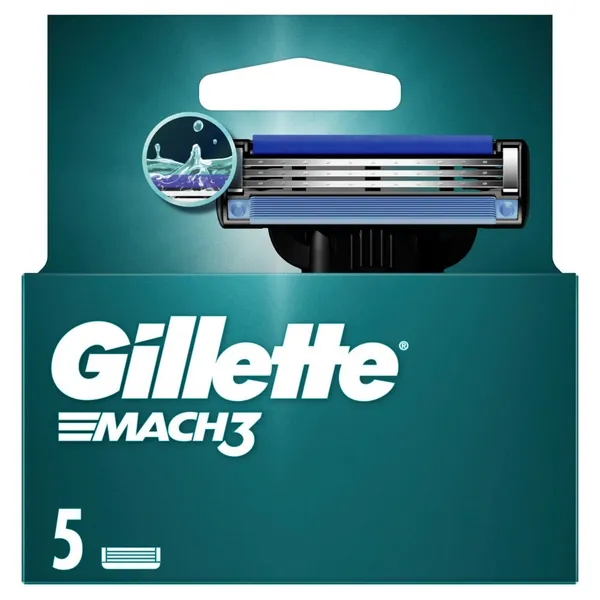 Skušanās kasetes GILLETTE MACH3, 5gab.