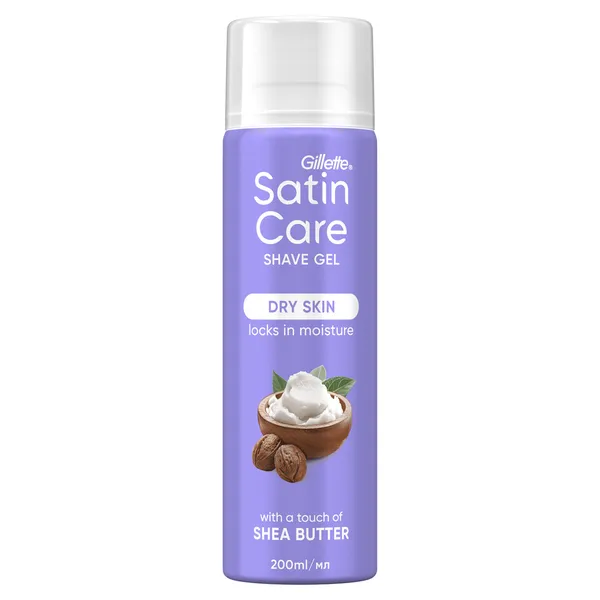 Skūšanās želeja SATIN CARE Dry Skin Shea Butter, 200ml