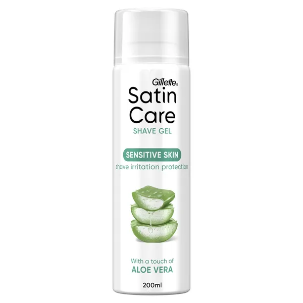 Skūšanās želeja SATIN CARE Sensitive Aloe Vera, 200ml