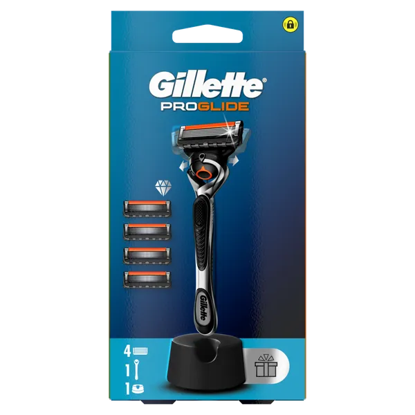 Skuveklis GILLETTE FUSION PROGLIDE + kasetes 4gab.