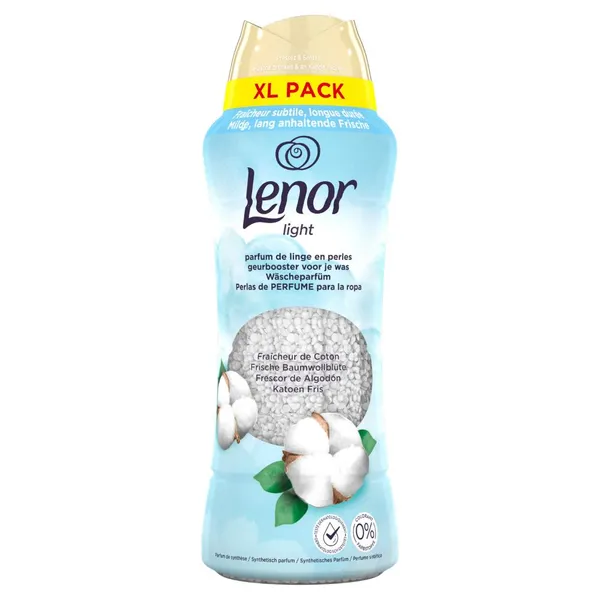 Smaržu granulas LENOR Sensitive Cotton Fresh, 41 mazgāšanas reizēm, 495g