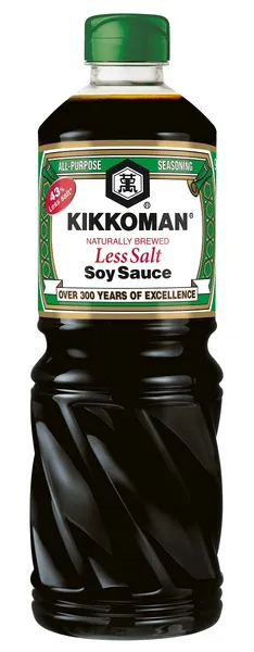 Sojas mērce KIKKOMAN, 43% mazāk sāls, 975ml