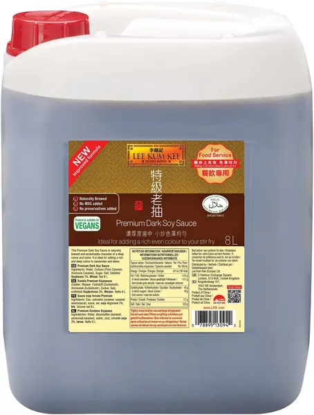 Sojas mērce tumšā LEE KUM KEE Premium, 8l