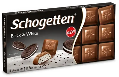 Šokolāde Schogetten black & white 100g