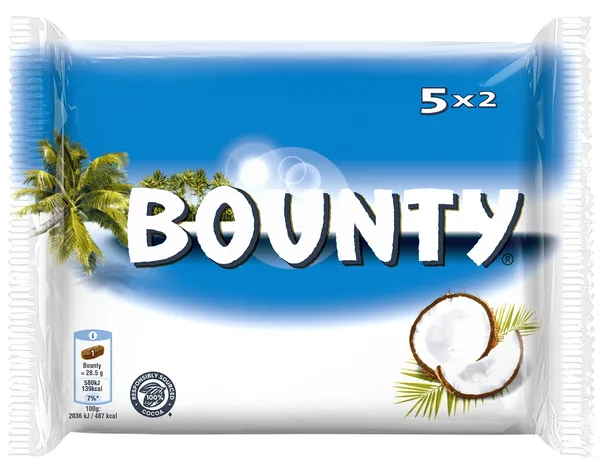 Šokolādes batoniņš BOUNTY 5-paka_NEW