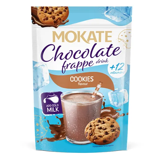 Šokolādes dzēriens MOKATE Frappe cepumi 104g
