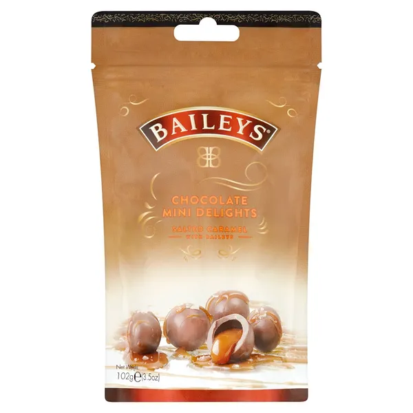 Šokolādes konfektes BAILEYS, ar īru liķieri un sāļo karameli, 102g