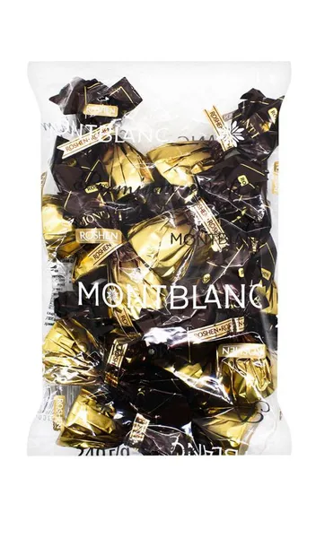 Šokolādes konfektes ROSHEN Mont Blanc, ar veselu lazdu riekstu, 1kg
