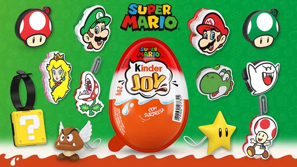 Šokolādes ola KINDER JOY Super Mario, 20g